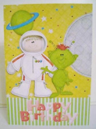 Astronaut & Cheeky Alien by Pam Stubley