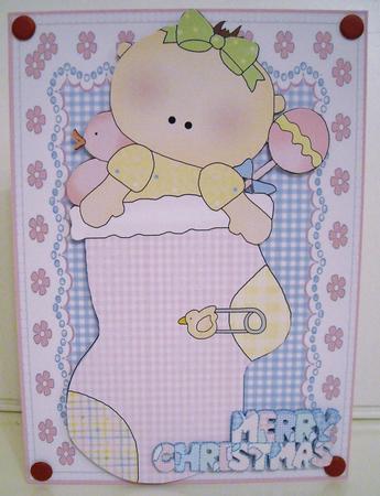 Christmas Stocking Baby 3 by Pam Stubley