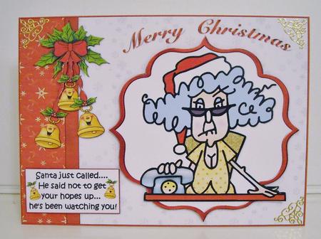 Santa Just Called Stella Quick Card by Pam Stubley