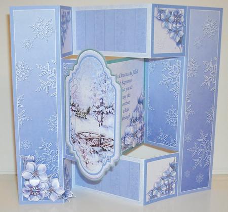 Christmas Vintage Winter Wonderland Trishutter Card Mini Kit by Pam Stubley