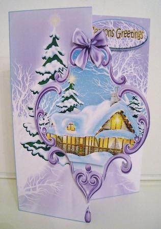 Mini Kit- Lovely Christmas Cottage Over the Edge #5 by Pam Stubley