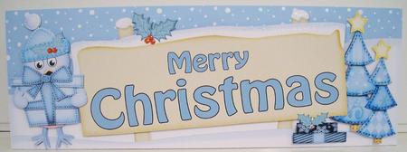 Christmas Robin Signpost Large Dl Easicut 3D Decoupage by Pam Stubley