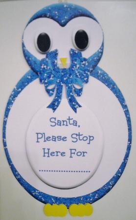 Hanging Mobile Cool Blue Penguin by Pam Stubley