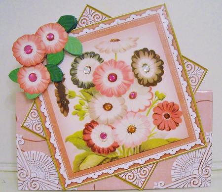 Multi Daisies 3D Diamond Card Mini Kit by Pam Stubley
