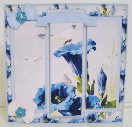 Beautiful Vintage Painted Butterflies 6x6 Panel Card by Pam Stubley