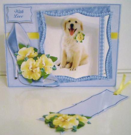 Puppies, Posies & Shoes Mini-kit - Golden Retriever by Pam Stubley