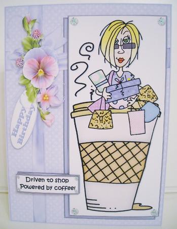 J.j is Powered by Coffee Quick Card by Pam Stubley