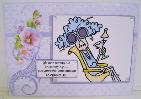 Stella at the Beach Looking Sexy Quick Card by Pam Stubley