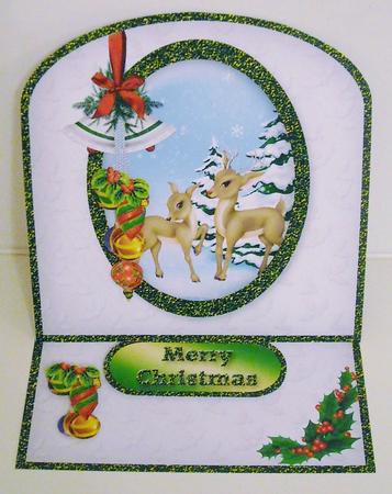 Little Reindeer Arched Easel Card Mini Kit by Pam Stubley