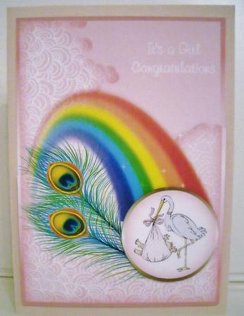 Baby Girl Rainbow by Pam Stubley