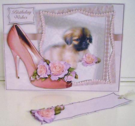 Puppies, Posies & Shoes Mini-kit - Pekingese by Pam Stubley