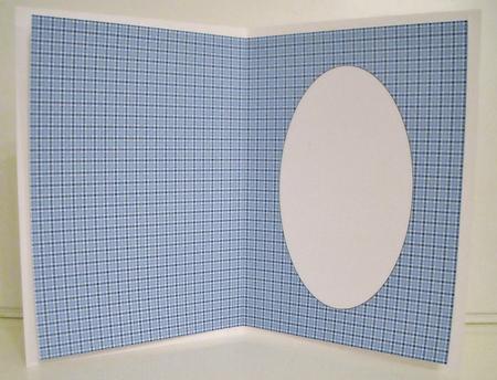 Christmas Blue Checks Insert by Pam Stubley