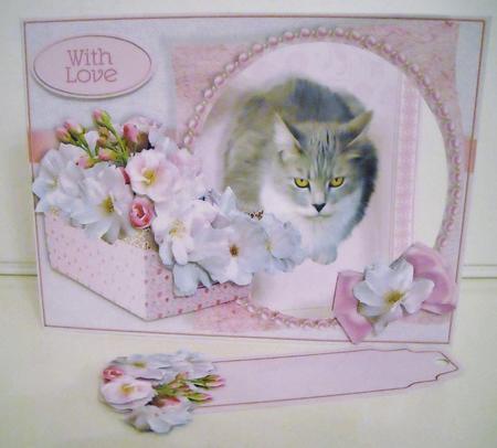 Kittens & Flower Baskets Aperture Minikit -griselda the Grey by Pam Stubley
