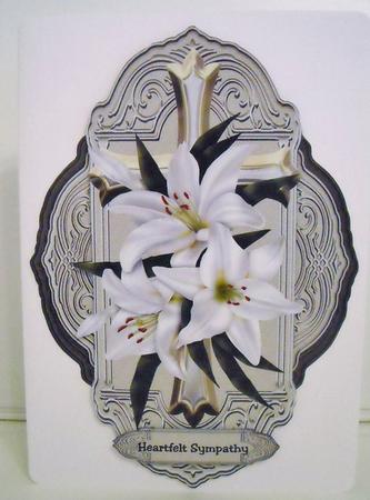 Shield Sympathy Lilies by Pam Stubley