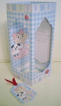 Tower Card - Baby Girl by Pam Stubley