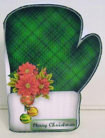 Christmas Mittens - Green by Pam Stubley