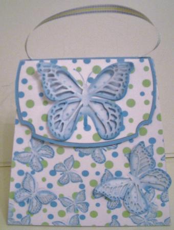 Large Gift Handbag - Butterfly Bag 1 by Pam Stubley