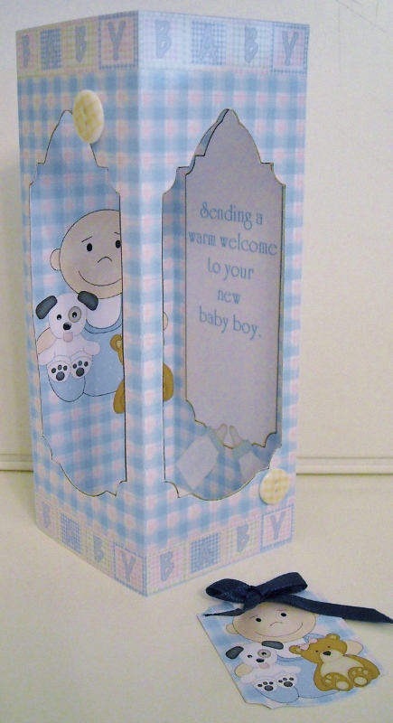 Tower Card - Baby Boy by Pam Stubley