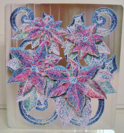 Glowing Poinsettias by Pam Stubley