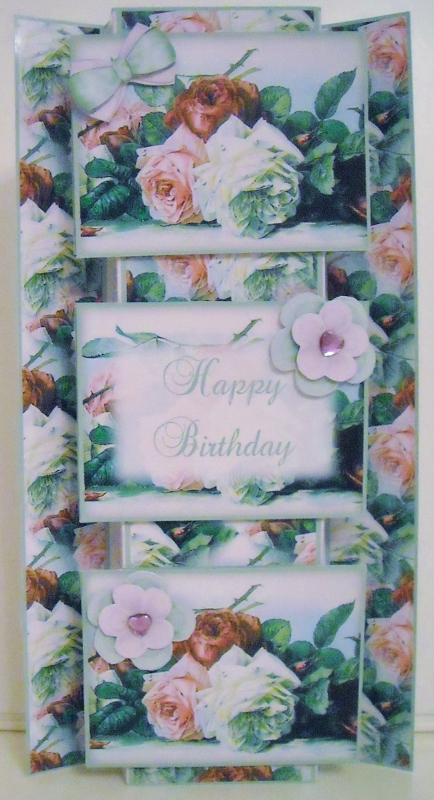 Vintage Roses 3 Panel Fold Back Mini Kit by Pam Stubley