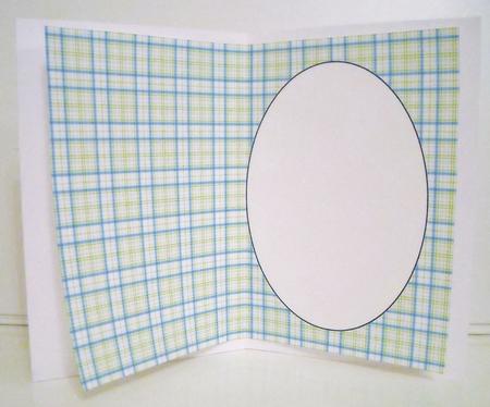 Green and Blue Check Insert 1 by Pam Stubley