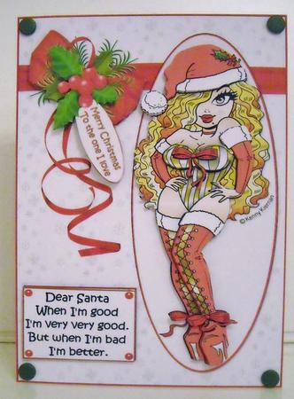 Xmas Hottie Sends Christmas Wishes to the One She Loves by Pam Stubley
