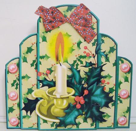 Christmas Candle Over the Edge Mini Kit by Pam Stubley