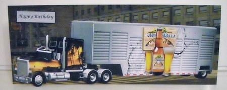 Beer & Big Rig Delivery Dl & Decoupage by Pam Stubley