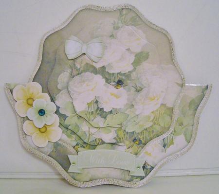 Vintage Painted Flowers Shaped Over the Edge Mini Kit by Pam Stubley