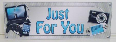 Large Dl Just for You Gadgets & Gizmos 3D Decoupage by Pam Stubley
