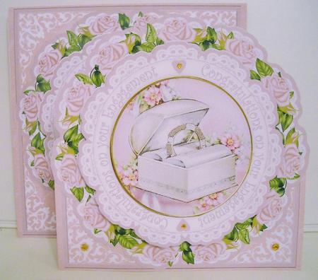 Pink Ringbox Your Engagement Picture Doily C & E Kit by Pam Stubley