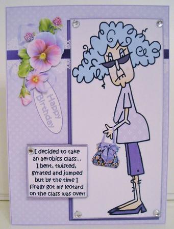 Stella and Her Aerobics Class Quick Card by Pam Stubley