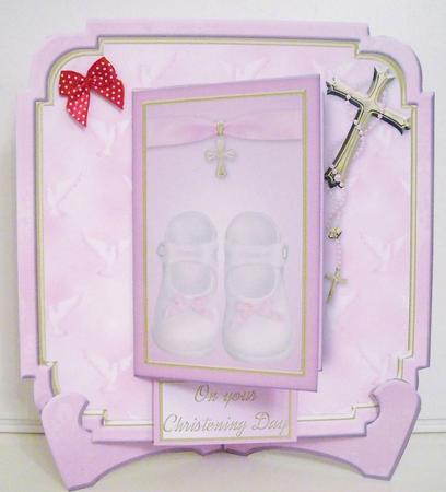 Baby Girl Baptism Poetry Book Card Mini Kit by Pam Stubley