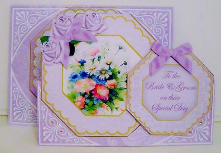 Wildflowers Bride & Groom Double Octagon C & E Kit by Pam Stubley