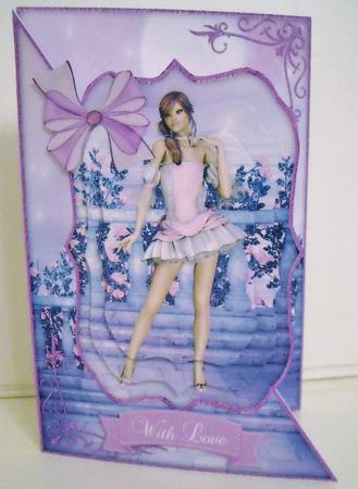 In the Rose Garden A5 Corner Card & Decoupage Mini Kit by Pam Stubley