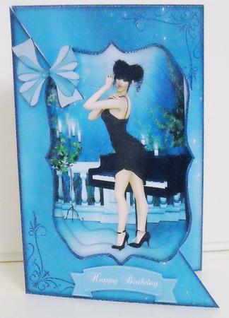 Musical Beauty A5 Corner Card & Decoupage Mini Kit by Pam Stubley