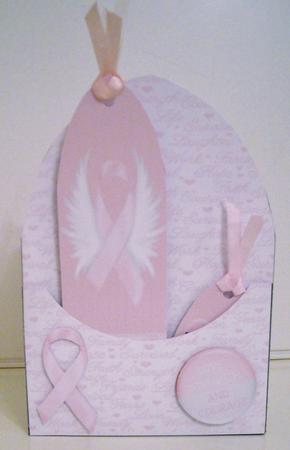 Breast Cancer Awareness Pocket Card with Tags & Bookmark by Pam Stubley