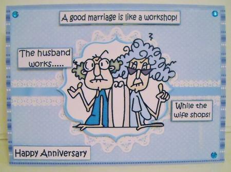 Stella and Gus Have a Good Marriage Quick Card by Pam Stubley