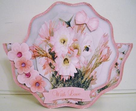 Vintage Painted Flowers Shaped Over the Edge Mini Kit by Pam Stubley