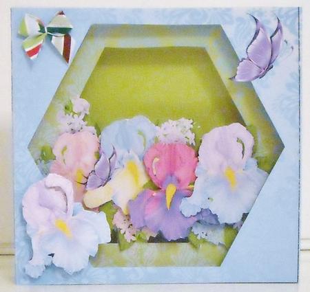 Iris Bouquet - Cardarama by Pam Stubley