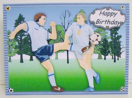 Footballers 1 by Pam Stubley