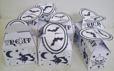 Halloween Box - Black & White by Pam Stubley
