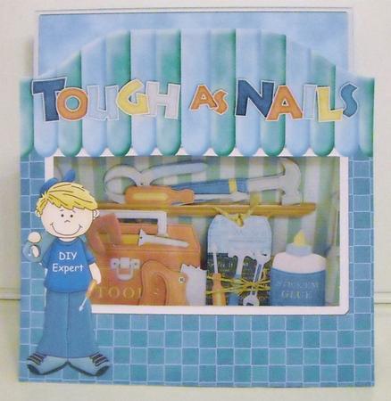 DIY Tool Shop 3D Pop Up Window Card Kit by Pam Stubley