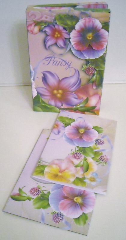 Stationary Box Set - Summer Pansy by Pam Stubley