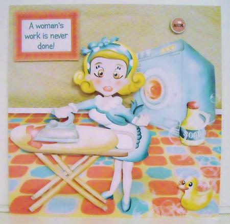 Domestic Goddess Mega Decoupage 8x8 Mini Kit 1 by Pam Stubley