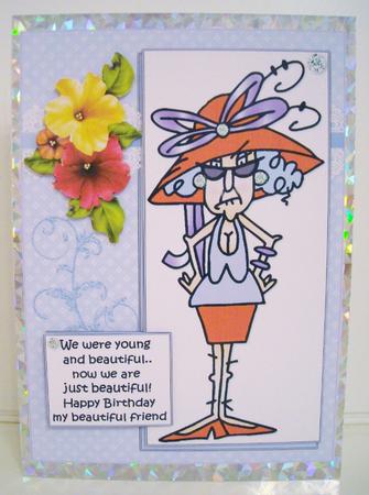 Stella Has a Beautiful Friend Quick Card by Pam Stubley