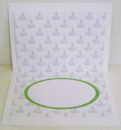 A5 Tent Fold Christmas Candles Insert by Pam Stubley