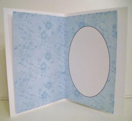 Sun Faded Floral Insert Blue by Pam Stubley