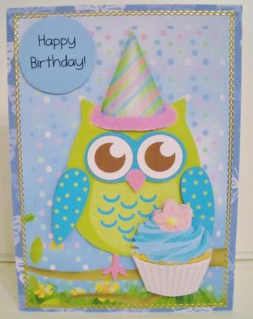 Cupcake & Owl Birthday Mini Kit by Pam Stubley