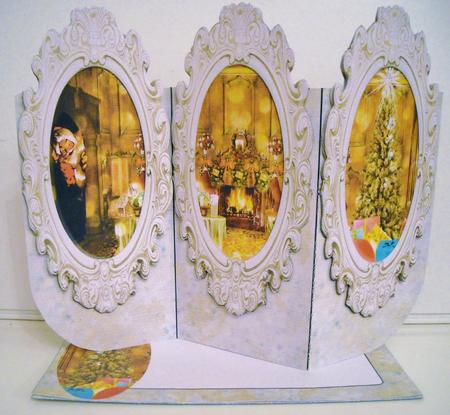 Night Before Christmas 3D Tri-fold Card & Envelope by Pam Stubley